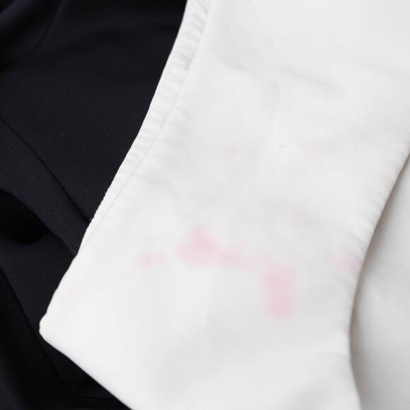 Badgley Mischka One Shoulder Black and White Gown - Picture 7 of 8